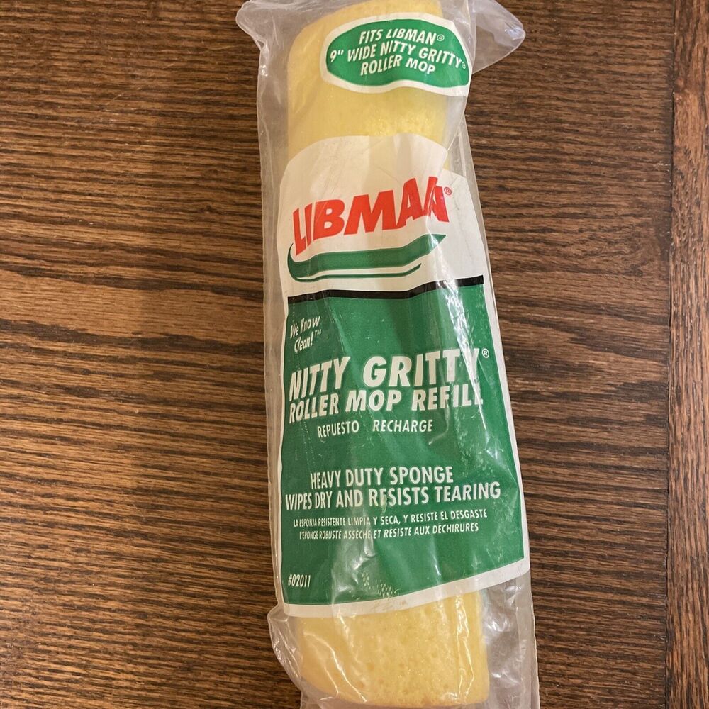 NITTY GRITTY 9 Inch Tear Resistant Sponge Roller Mop Refill #02011